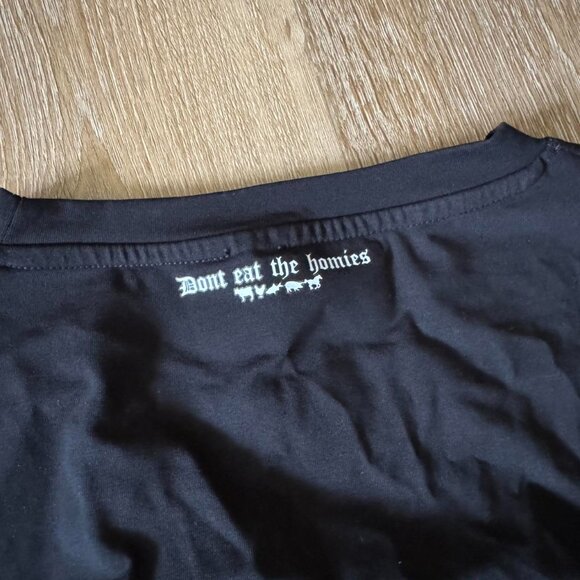 DETH Black Curved Long Sleeve Shirt Size XL - Picture 4 of 5